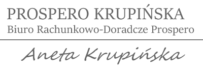 BIURO RACHUNKOWO - DORADCZE PROSPERO ANETA KRUPIŃSKA